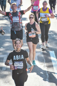 Me running the NYC marathon